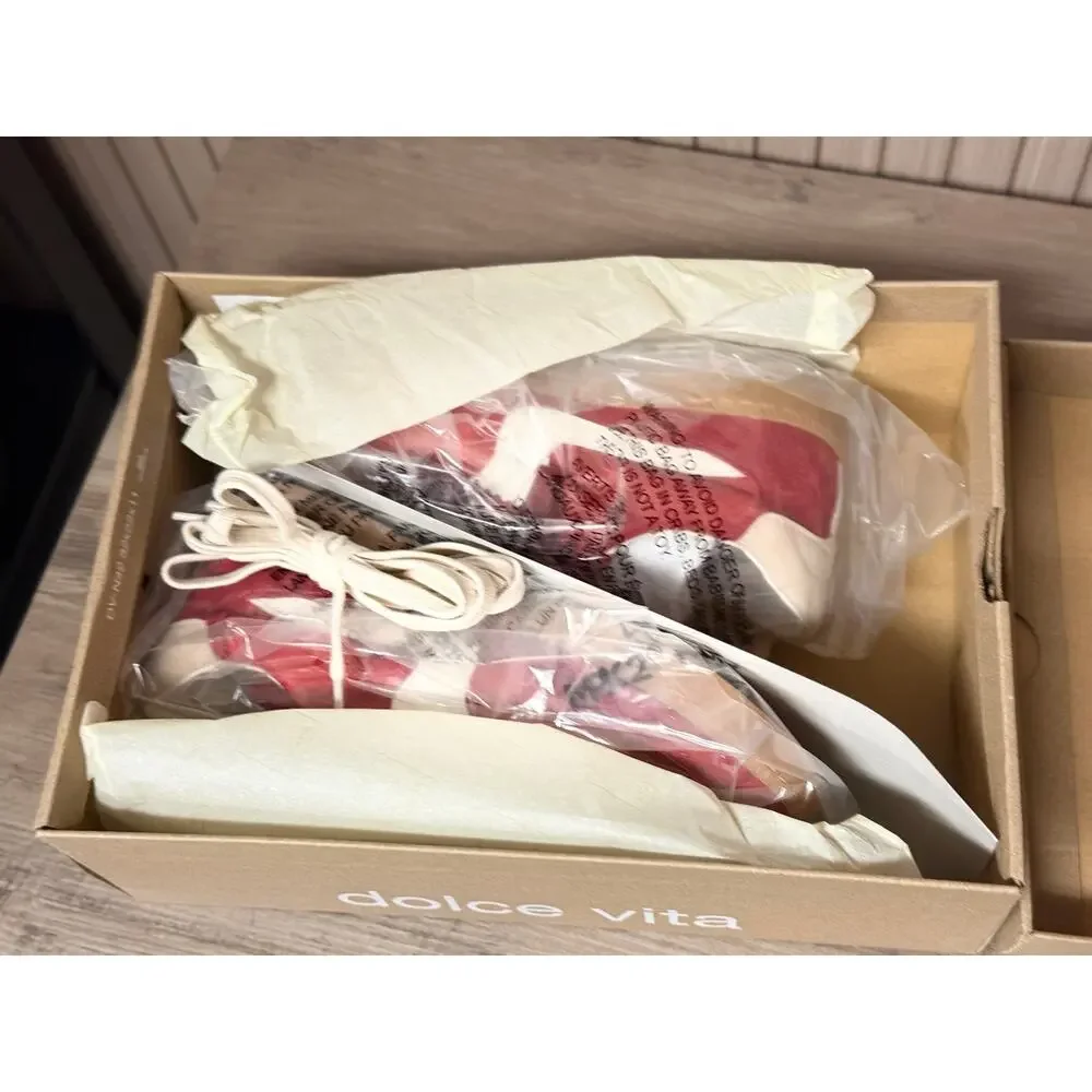 Dolce Vita Notice Sneakers Crimson Suede Women's Size 7